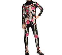 Spooktacular Creations Child Girl Floral Skeleton costume (Large(10-12 yr))