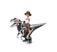 Spooktacular Creations Child Ride-on a 60in Skeleton Digital Printing Raptor Inflatable Costume-M
