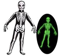 Spooktacular Creations Child Skin Skeleton Costume for Halloween Trick-or-Treating (Black, Black)