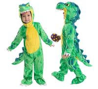 Spooktacular Creations Child Unisex Green Tyrannosaurus rex Costume for Halloween Trick or Treating Dress-up