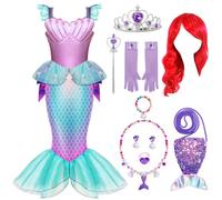 Spooktacular Creations Girls Mermaid Costume,little MermaidCostume for Girls Halloween Dress up and Costume parties-3T