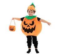 Spooktacular Creations Halloween Child Unisex Pumpkin costume for kids, Halloweem Party (Sweet orange, Medium (8-10 yrs))