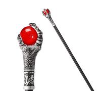 Spooktacular Creations Halloween Costumes Walking Cane Red Fire Dragon ClawWands with Fire Wizard Staff Stick Accessories for Halloween Party Pretend Play Costume, Halloween Dress Up