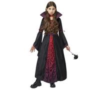 Spooktacular Creations Halloween Girls Royal Vampire Costume for Kids and GIrls, Gothic Queen Halloween Dress Up for Halloween Party-L(10-12yr)