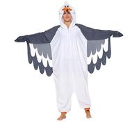 Spooktacular Creations Halloween Seagull Hooded jumpsuit Jumpsuit for Adults