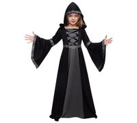 Spooktacular Creations Hooded Robe Costume for Girls Halloween Role-Playing Party Black (Medium(8-10yr))