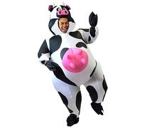 Spooktacular Creations Inflatable Costume Air Blow-up Deluxe Halloween Cow Costume - Adult Size