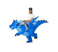 Spooktacular Creations Inflatable Costume Blow-up Deluxe Riding an Ice Dragon Halloween Costume - Adult Size