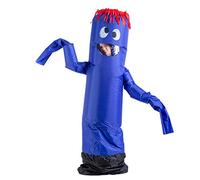 Spooktacular Creations Inflatable Costume Tube Dancer Wacky Waiving Arm Flailing Halloween Costume Adult Size - Blue - Adult