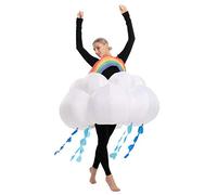 Spooktacular Creations Inflatable Halloween Costume Raining Rainbow Cloud Tutu Deluxe Inflatable Rainbow Costume - Adult One Size