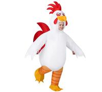 Spooktacular Creations Kids Inflatable Costumes, Full Body Rooster Inflatable Costume, White Chicken Blow Up Costumes for Halloween Costume Cosplay Themed Parties