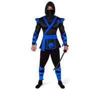 Spooktacular Creations Men Ninja Costume, Halloween Costume Adult Ninja for Halloween Cosplay Party -XL