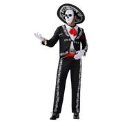 Spooktacular Creations Mens Day of Dead Mariachi Senor Adult Costume Set Halloween Dress Up Party, Dia Muertos