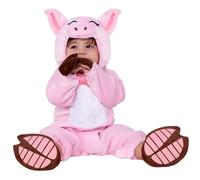 Spooktacular Creations Pink Baby Unisex Piggy Costume for Infant Toddler Halloween Trick or Treat Party, Farm Dress Up Party (12-18 months)