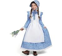 Spooktacular Creations Pioneer Girl Costume, Colonial Dress Costume for Girls Halloween Theme Party and Role Play-S