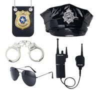 Spooktacular Creations Police officer Role-Playing Accessories Set for Adults, Kids, Detective Dress-Ups, Halloween Costume
