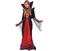 Spooktacular Creations Royal Vampire Costume for Girls Deluxe Set Halloween Gothic Victorian Vampiress Queen Dress Up Party (Small (5-7 yrs))