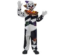 Spooktacular Creations Scary Clown Costume Kids Deluxe Set for Halloween Dress Up Party, Role Play and Carnival Cosplay (Medium)