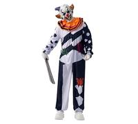 Spooktacular Creations Scary Clown Deluxe Men Costume Set for Halloween Dress Up Party (Large)