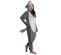 Spooktacular Creations Unisex Adult jumpsuit Plush Costume with Hat Tail for Dress Up Role Play Halloween Costum-XL
