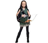 Spooktacular Creations Warrior Night Hooded Huntress Costume for Halloween Tween Girls with Accessories-M