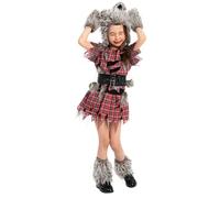 Spooktacular Creations werewolf Costume Halloween for Girls Wolf Werewolf Cosplay (3T (3-4 YR)) Red