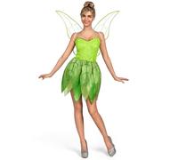 Spooktacular Creations Women Green Fairy Fairytale Dress with Wings Costume Set for Adult Halloween Dress Up Party Cosplay, Green, Medium