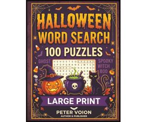 Spooktacular Halloween Word Search: Large Print Spooky Puzzles for Seniors, Adults & Teens | Relaxing Autumn & Fall Brain Games with Easy-to-Read Words