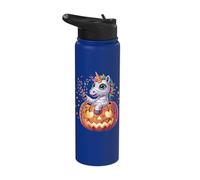 Spooktacular Unicorn Mummy Halloween Fun Stainless Steel Insulated Water Bottle