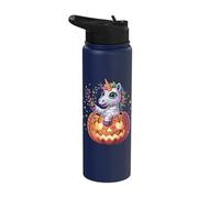 Spooktacular Unicorn Mummy Halloween Fun Stainless Steel Insulated Water Bottle