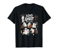 Spooky ADHD Ghost Meeting Neurospicy Halloween Value Graphic T-Shirt
