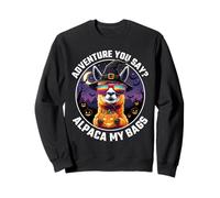 Spooky Adventure You Say Alpaca My Bags Halloween Llama Sweatshirt