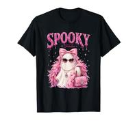 Spooky and Fabulous Pink Glam Ghost in Sunglasses Halloween T-Shirt