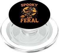 Spooky and Feral Raccoon Halloween Costume Trash Panda Witch PopSockets PopGrip for MagSafe