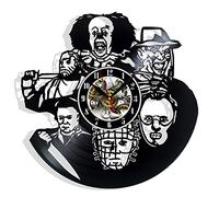 Spooky and Stylish Halloween Horror Movie Vinyl Record Wall Clock - Perfect Addition to Your Haunted Decor - Unique Gift Idea for Horror Fans