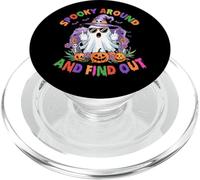 Spooky Around And Find Out Ghost PopSockets PopGrip for MagSafe