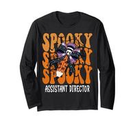 Spooky Assistant Director Halloween School Long Sleeve T-Shirt