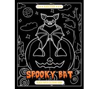 Spooky Bat Black Paper Coloring Book: Fun and Relaxing Nighttime Scenes to Color