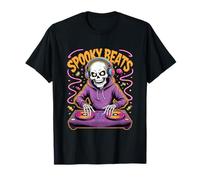 Spooky Beats Halloween DJ Skeleton Party Mixer T-Shirt