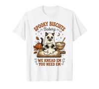 Spooky Biscuits Bakery Cats Baking Halloween Value Graphic T-Shirt