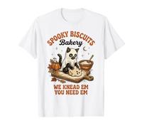 Spooky Biscuits Bakery Cats Baking Halloween Value Graphic T-Shirt
