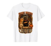 Spooky Biscuits Bakery Funny Black Cat Halloween Pumpkin Value Graphic T-Shirt
