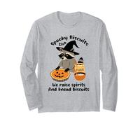Spooky Biscuits Club we Raise Spirits and Knead Biscuits Long Sleeve T-Shirt