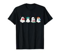 Spooky Books Ghost Cute Book Lovers Halloween Late Night T-Shirt
