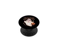 Spooky But Fabulous Cute Ghost Halloween Bats Pumpkin PopSockets Adhesive PopGrip