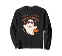 Spooky But Fabulous Cute Ghost Halloween Bats Pumpkin Sweatshirt