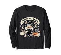 Spooky but Sweet Witch Cat Long Sleeve T-Shirt
