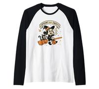 Spooky but Sweet Witch Cat Raglan Baseball Tee