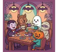 SPOOKY CAFE': Spooky Cutie Bold and Easy Coloring Book: Cozy and Simple Monster Illustrations for Stress Relief and Relaxation (Velvet Cozy Corners)