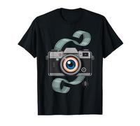 Spooky Camera Eyeball Vintage Photography Horror Film T-Shirt